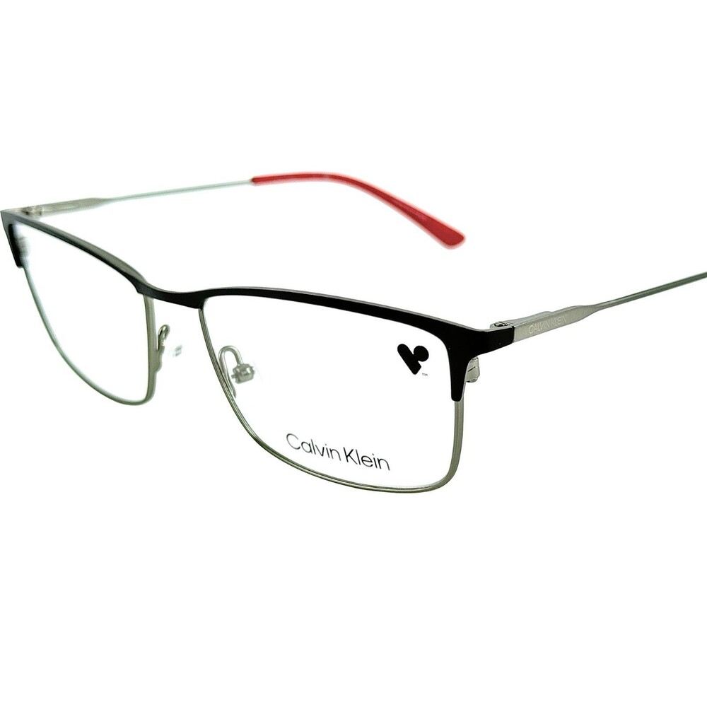 Calvin Klein CK18122 Mens Metal Eyeglass Frame 001 Black 54-16